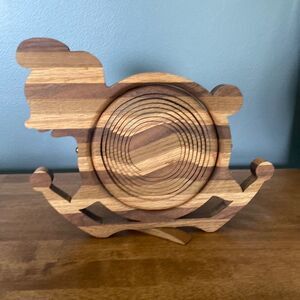 Snowden Flat Wooden Bowl